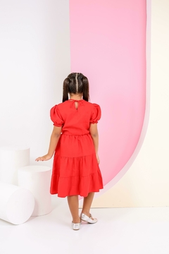 Vestido Boneca juvenil Vermelho - comprar online