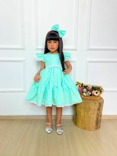 Vestido infantil Laise verde