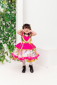 Vestido infantil Luxo festa junina - Flor e Liz Boutique