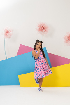 Vestido infantil Lilo e Stitch Rosa - comprar online