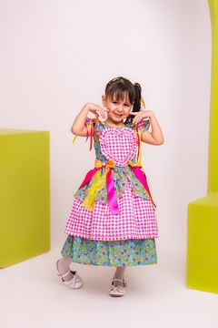 Vestido infantil Luxo festa junina - Flor e Liz Boutique