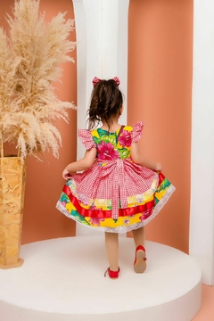 Vestido luxo infantil festa junina - loja online