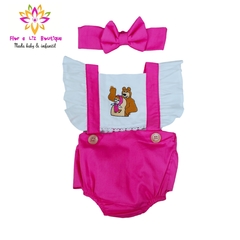 Romper + turbante Masha e o Urso - comprar online