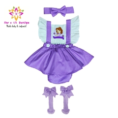 Conjunto tutu personalizado princesa sofia