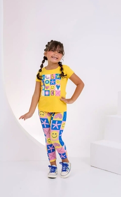 Conjunto infantil blusa + legging colorida - Flor e Liz Boutique