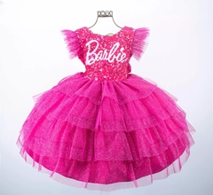 Vestido festa Barbie luxo