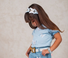 Blusa infantil manga princesa - comprar online