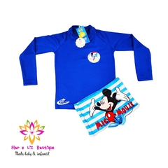 Conjunto camisa UV + sunga Mickey - Flor e Liz Boutique