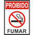 Placa PROIBIDO FUMAR 20X30 CM P 5