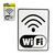 Placa WI FI (ZONE INTERNET S/ FIO) 15X20 CM S 235/