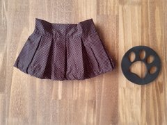 Saia de store prega rosa