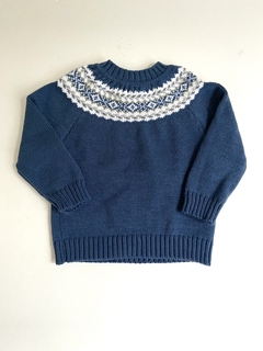 Sweater azul jean