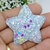 Imagem do APLIQUE TECIDO ESTRELA COM GLITTER 5CM - 2 UNIDADES