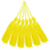 Pingente De Seda Tassel Amarelo 7cm - 2 unidades