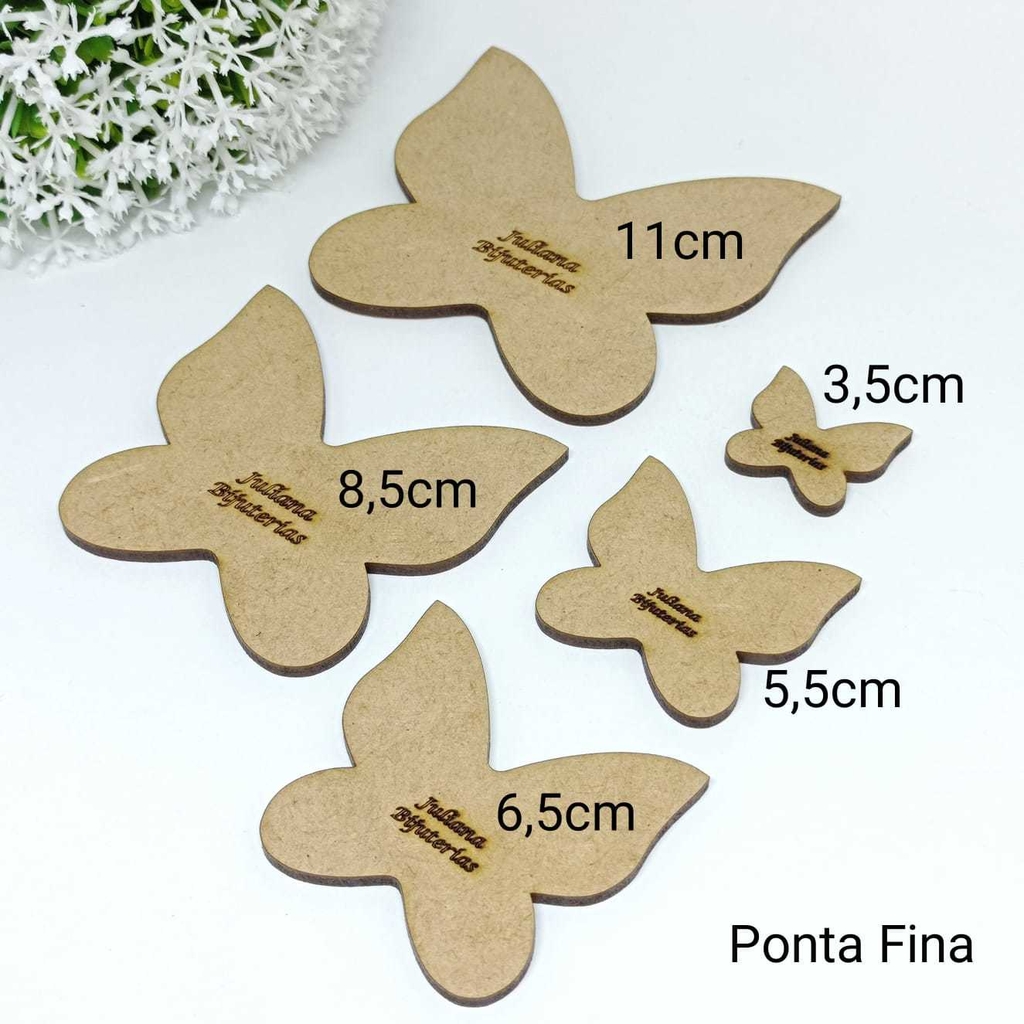 KIT MOLDE MDF (LAÇO FOFINHO) - 9 PEÇAS