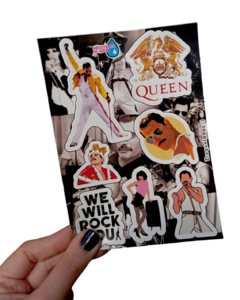 PLANCHA DE STICKER - QUEEN - RESISTENTE AL AGUA