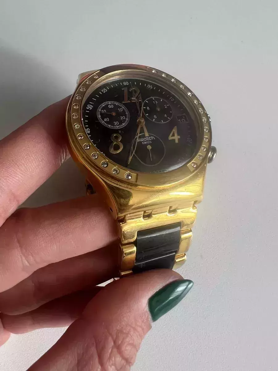 Reloj Swatch Ycg405g Dreamnigth Gold USADO