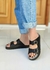 Sandalias Birk Color Negro - Plantilla Super Cómoda forrada en cuero (740) Solo talle 34 y 35