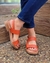 Sandalias JOAQUINA Color Naranja - Plantilla Anatómica de LATEX forrada en cuero Linea 24hs. Comodidad.(499) en internet