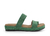 Sandalias Marga Color Verde - Plantilla Anatómica de LATEX forrada en cuero Linea 24hs. Comodidad.(051) Solo talle 34 Y 35 - tienda online