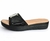 Sandalias Emma Color Negro - Plantilla Anatómica de LATEX forrada en cuero Linea 24hs. Comodidad.(104) - Scarpanno Zapatos
