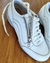 Zapatillas FELISA de Cuero c/Plantilla Anatómica de LATEX forrada en cuero. Color Blanco Linea 24hs de Comodidad.(877)