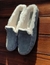 Zuecos Antonia , slippers de Gamuza Gris con piel en su interior SOLO TALLE 41