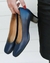 Zapatos CLEO, Color Azul, forrados en Cuero y Plantilla Anatómica de latex. Linea 24hs. Comodidad. (317)