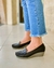 Zapatos Fiona de cuero estilo Mocasines de cuero color negro con taco de 4 cm. en internet