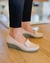 Zapatos Fiona color nude de cuero estilo Mocasines con taco chino 4 cm. en internet
