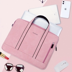 Maletin Soft Porta Notebook Fundas Para Laptop Simil Cuero Gamuzada