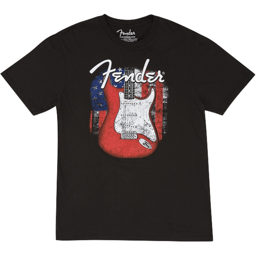 Fender Preta Fender Logo Size XL, T-shirt