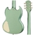 Guitarra Epiphone SG Muse Wanderlust Green Metallic na internet