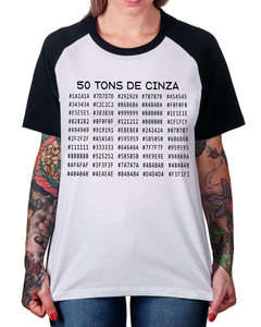 Camiseta Raglan 50 Tons de Cinza na internet
