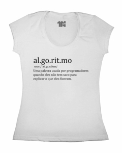 Camiseta Feminina Algoritmo na internet