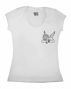 Camiseta Feminina Anjo Branco - loja online