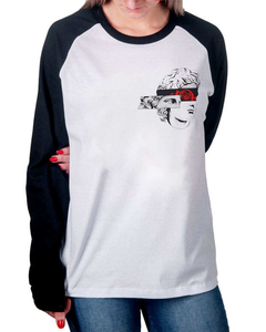 Raglan Manga Longa Arte Minimalista na internet