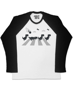 Camiseta Raglan Manga Longa Atravessando a Internet