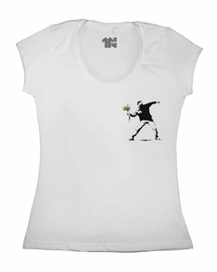 Camiseta Feminina Banksy Bomb - comprar online