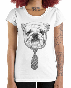 Camiseta Feminina Buldogue Formal