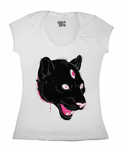 Camiseta Feminina Cabeça Felina na internet