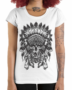 Camiseta Feminina Cacique Caveira