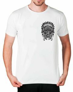 Camiseta Cacique Caveira de Bolso - comprar online