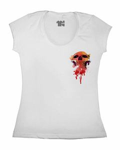 Camiseta Feminina Caveira Erguida na internet
