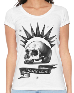 Camiseta Feminina Misfit Skull