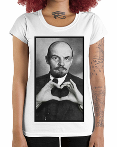 Camiseta Feminina Com Amor Lenin