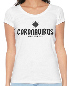 Camiseta Feminina Coronavirus Wolrd Tour
