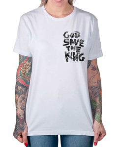 Camiseta Deus Salve o Rei de Bolso na internet