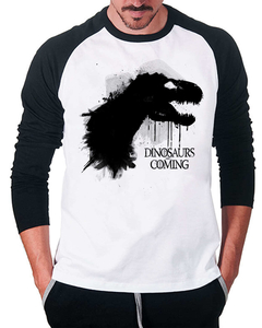 Camiseta Raglan Manga Longa Dinossauros - comprar online