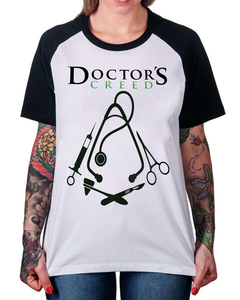 Camiseta Raglan Doctors Creed - loja online
